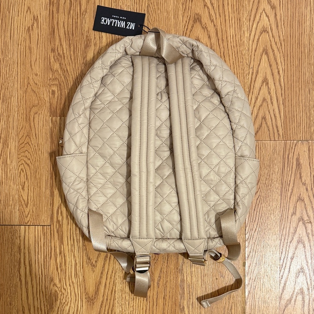 NWT MZ Wallace Metro Backpack Deluxe, Buff - Picture 6 of 8